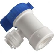 Кран шаровый для мембранного бака NW (QT-01A, трубка 1/4«- ВР 1/4»)